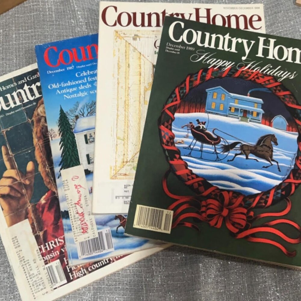 Great Condition Country Home Magazines Collectable's Lot of 4